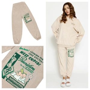 Boys Lie Love Hurts Terry Sweatpants XS NWT